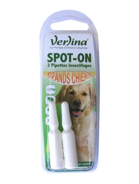 Spot-On (2 pipettes insectifuges) Grands Chiens - Verlina