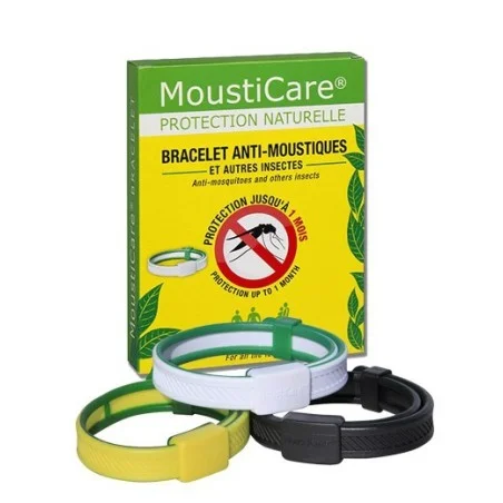 Bracelet anti moustiques Répulsif insectes Mousticare
