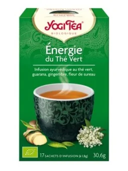 Energía del té verde ecológico Infusión ayurvédica Yogi Tea
