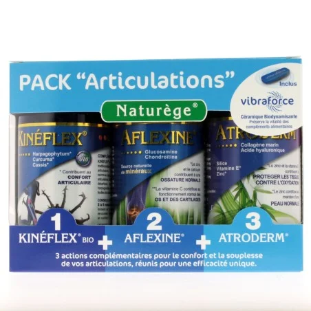 Pack Articulations Kineflex + Aflexine + Atroderm - Naturege
