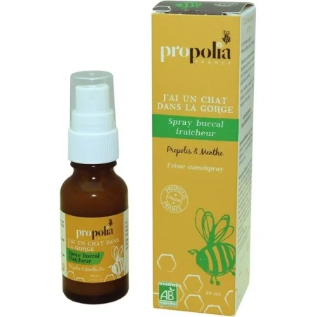 Spray buccal fraîcheur bio Propolis Menthe - Voies respiratoires Propolia