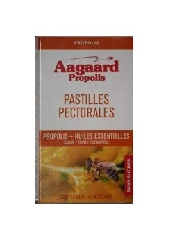 AAGAARD-PASTILLES-PECTORALES-PROPOLIS ET HUILES ESSENTIELLES AAGAARD