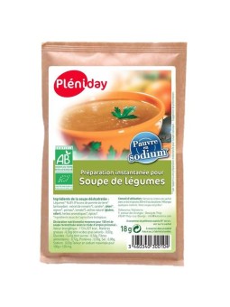 Soupe de legumes bio pauvre en sodium - Pléniday