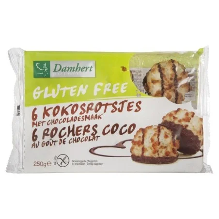 Rocas de chocolate y coco sin gluten Damhert Nutrition