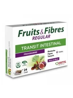 Frutas y fibras Cubos regulares Transit intestinal Ortis