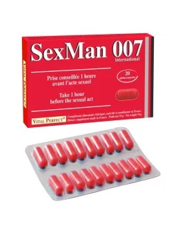SexMan 007 Libido performance Homme 4 gelules Vital perfect