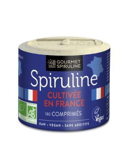 Spiruline Française Bio Ecocert 180cp ou 300cp Gourmet Spiruline
