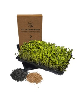 Kit de démarrage pour graines à germer bio Nature & Partage
