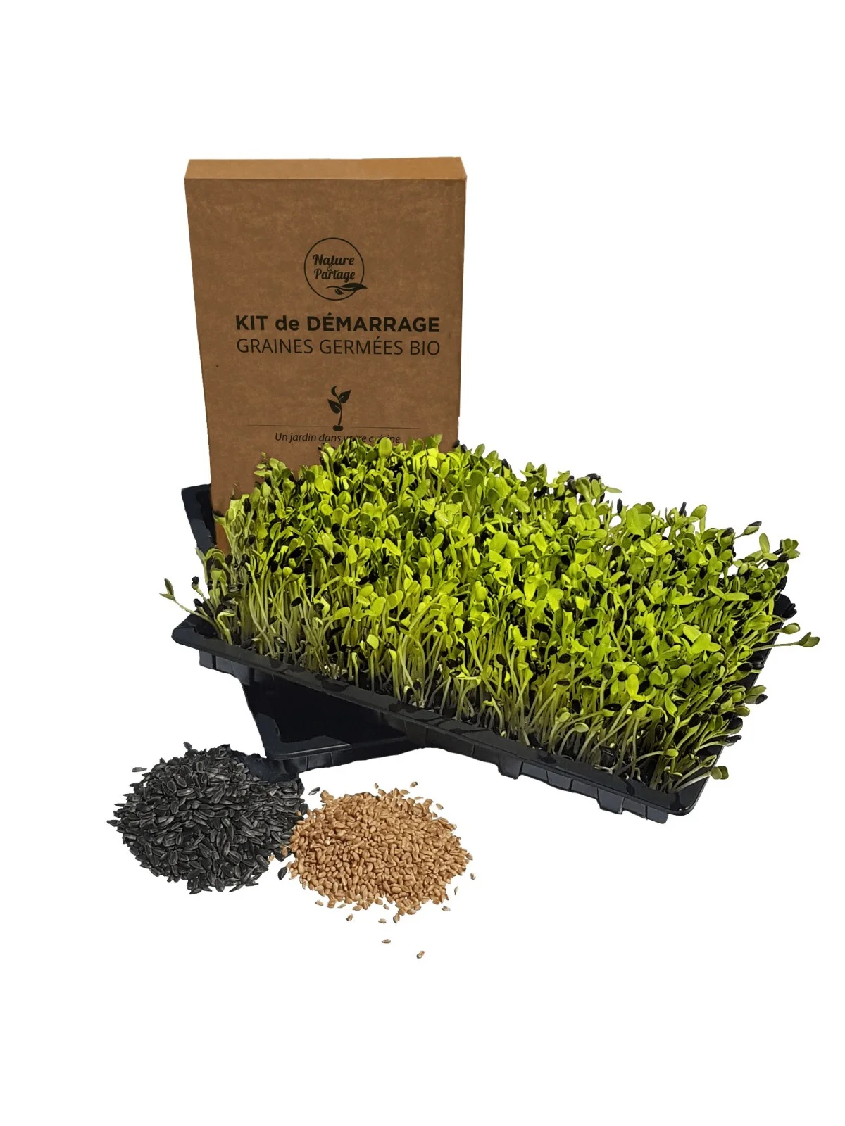 kit de démarrage pour graines à germer nature & partage - Vente en ligne  Boutique bio biocenter